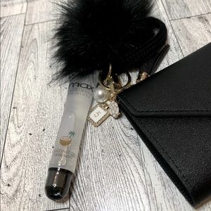 Black keychain wallet with Max clear gloss